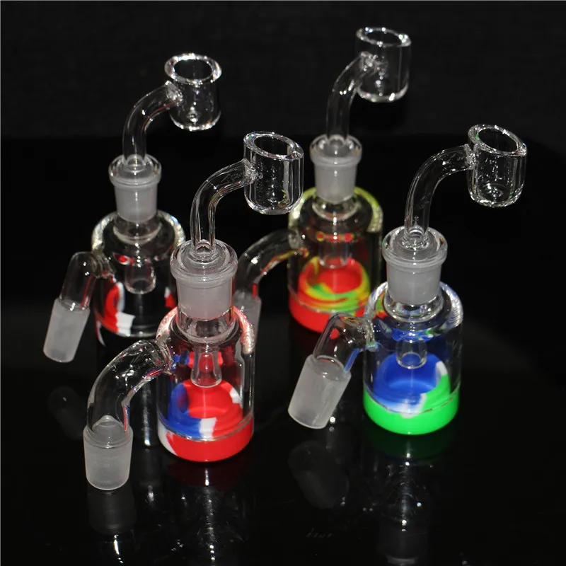 Wasserpfeifen-Aschenfänger, 18,8 mm, 18 mm nach unten gerichteter Stiel, Perc-Glas, Aschenfänger, Bubbler, Aschenfänger, hochwertiger Aschenfänger, 4 mm Quarz-Banger