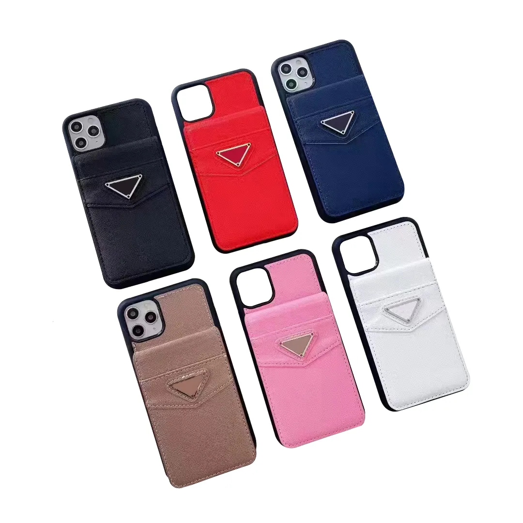 Designer korthållare plånbok telefonfodral för iPhone 15 14 13 12 11 16 17 18 Pro Max X XR XS 7 8 Samsung Galaxy S20 S21 S22 S23 S24 S25 Plus Ultra Case Cover WD2