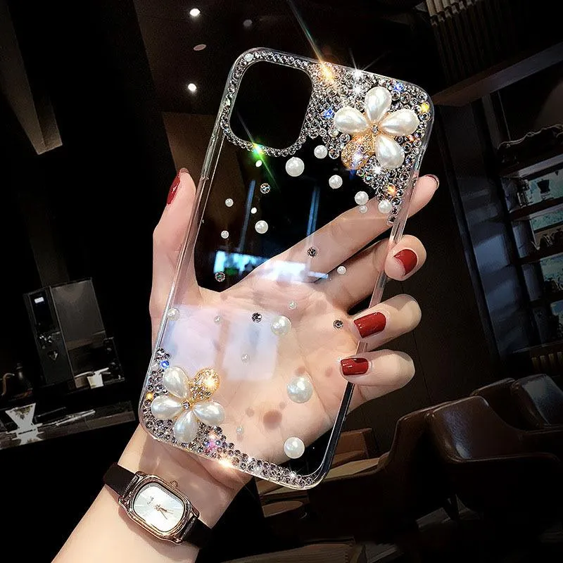 For Iphone Crystal Cases Luxury Bling Colorful Stone 13 12 Mini 11 Pro Max Xs Xs Xr X 6 6S 7 8 Plus Se Diamond Coque Fundas