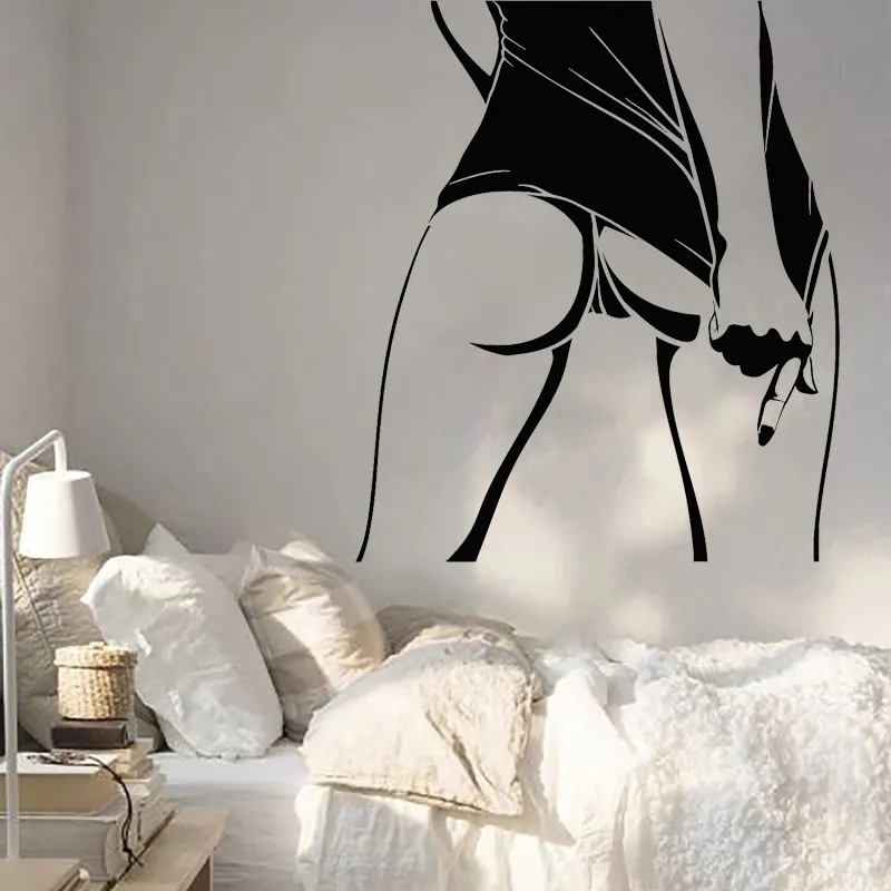 Naked Woman Wall Sticker Nude Women Vinyl Decal Sexy Butt Adult Stickers  Bedroom Wall Decoration Removable Body Art Mural 201130 From Kong09, $9.1