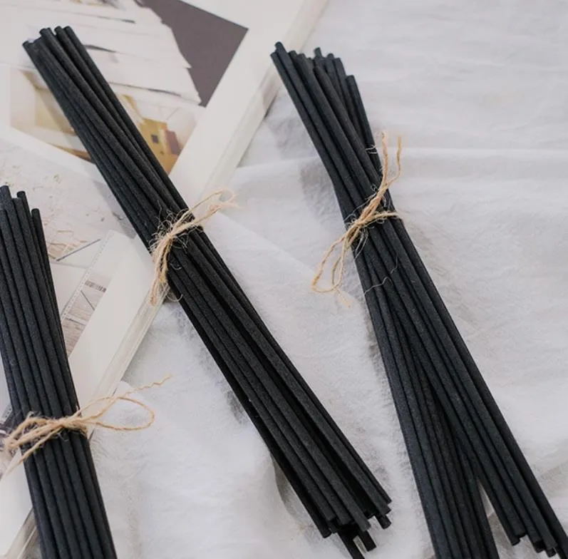 50pcs Black Fragrance Oil Diffuser Rattan Reed Replacement Stick Bedroom Bathroom Home Decor 50pc