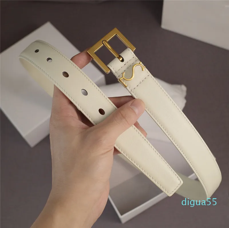 Cinturón de diseñador de lujo para mujer Cinturón de diseñador de letras Cinturón de cuero genuino para mujer Ancho 3 cm Cintura de alta calidad