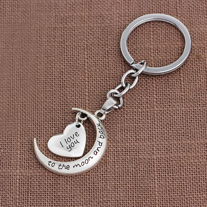 Save Big on Bulk Keychain With Letter Letter Keyring Heart Keychain I Love  You To The Moon And Back Keychains Key Rings Bag Hangs Fashion Jewelry