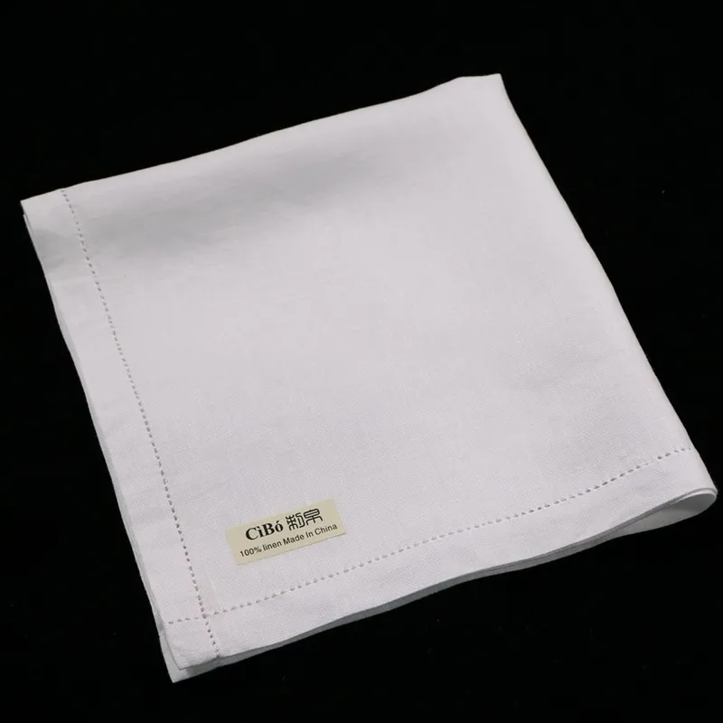 M003 : 12 조각 백인 남성 손수건 대형 16 "x16"수제 그려진 레이스 리넨 Hanky ​​Wedding Hankie 201009