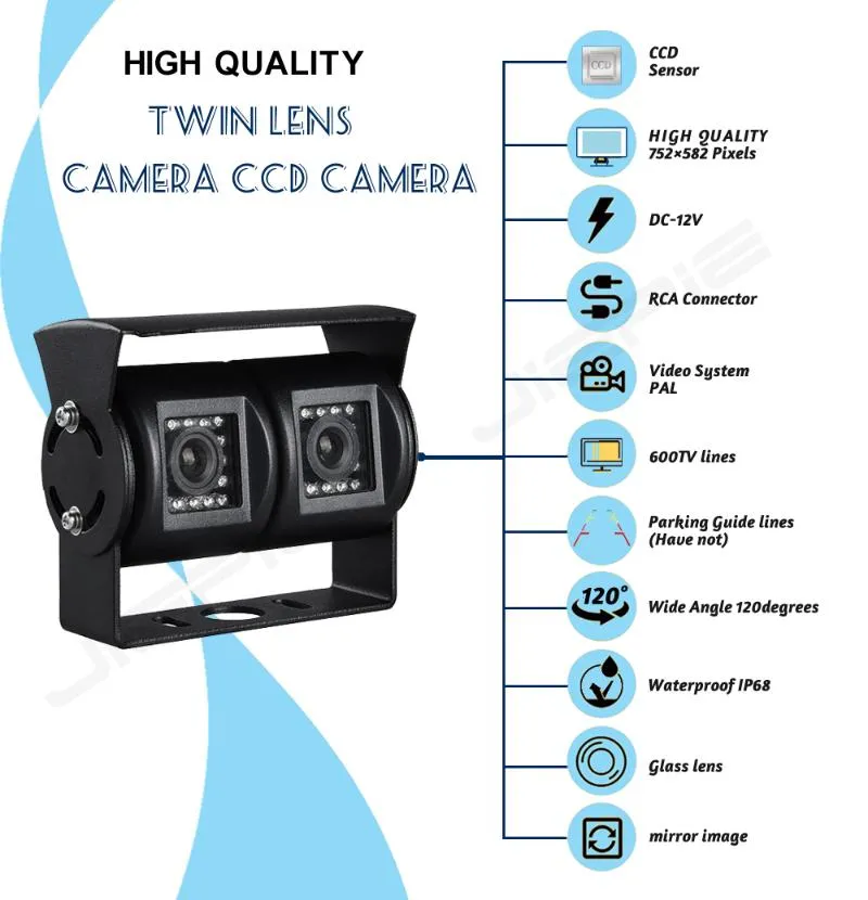 Caméra de recul filaire avec grand écran couleur PA-500