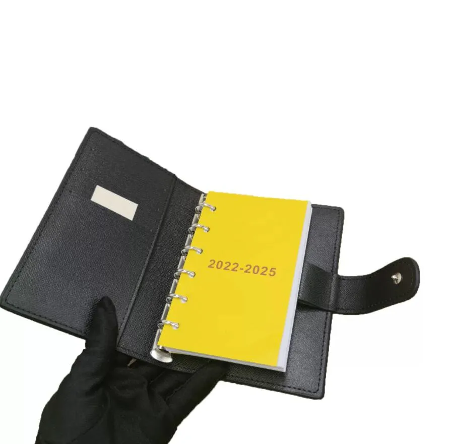 Agenda Bag Memo Medium Designer Notebook Purses 6 Credit Card Holder Slots WIH Box260m