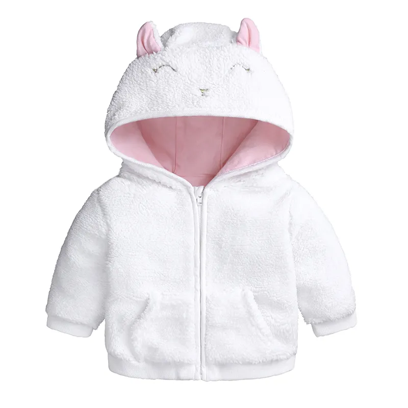 Kids Tales Autumn Winter toddler baby clothes cartoon bear Fleece Hooded jacket&Coat for 3-18m newborn baby boy girl Outerwear