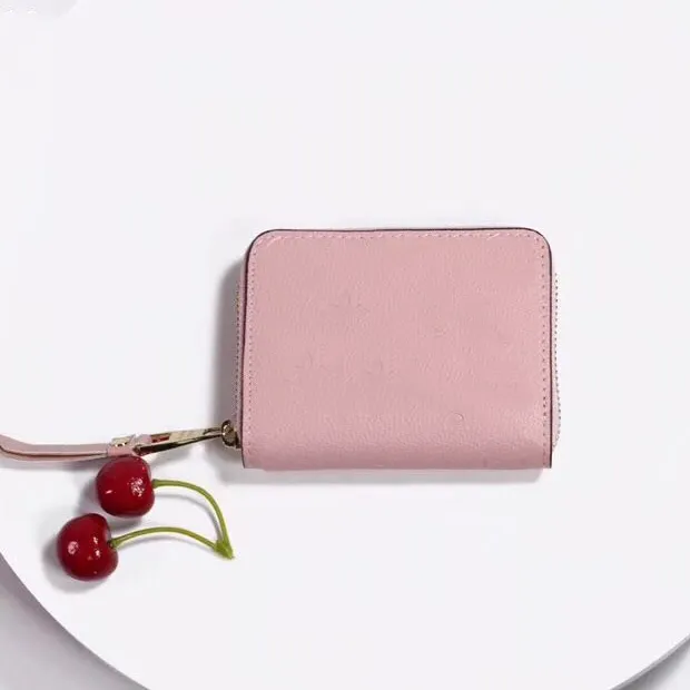 Cartera corta de cuero para mujer, cartera larga a la moda, monedero para mujer, monedero, monedero con cremallera, monedero, billetera de diseñador