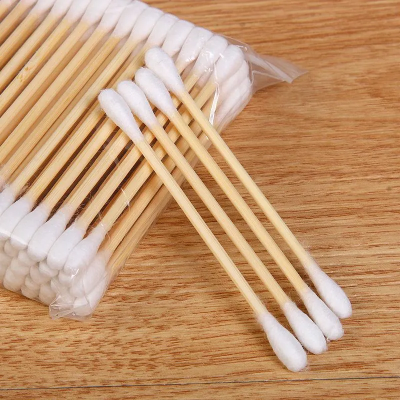 Cotton swabs Double Head Cotton Buds Women Beauty Makeup Cotton Swab Make Up Wood Sticks Nose Ears Cleaning Cosmetics Health Care HB1