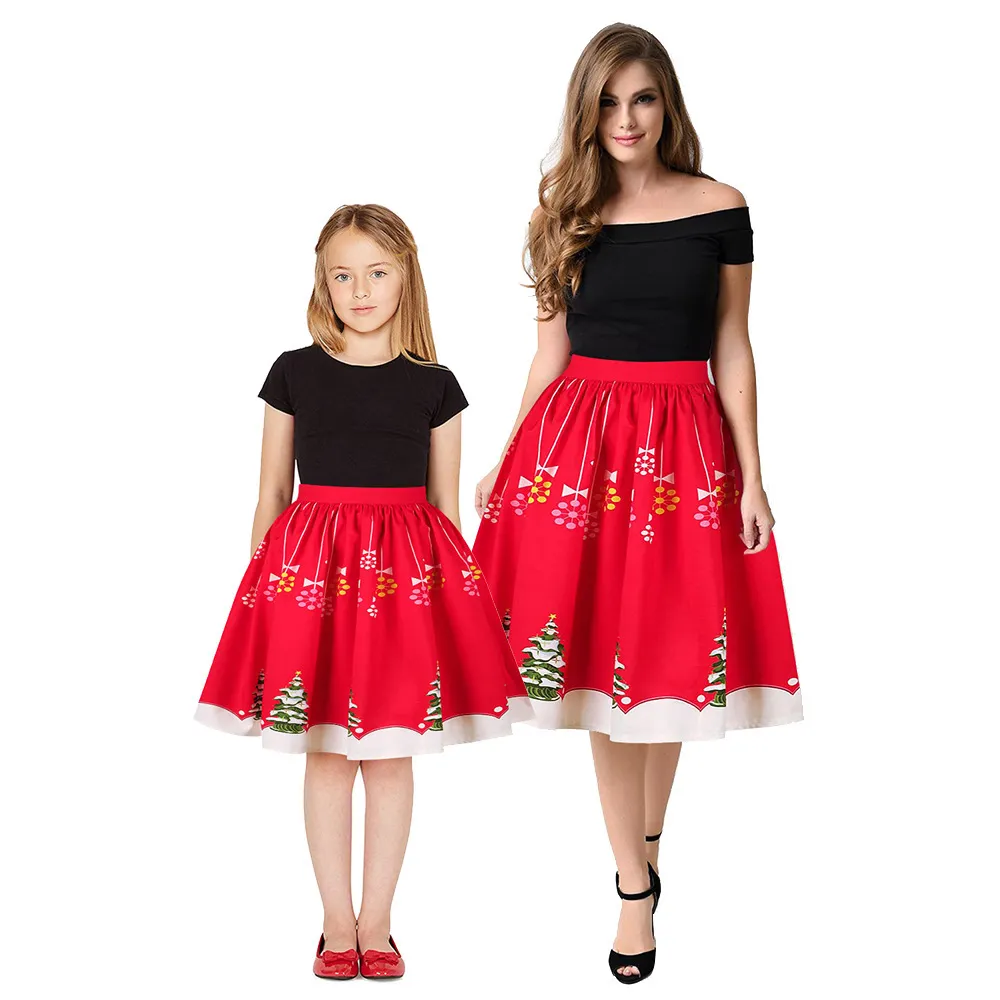 Compra Fiesta De Navidad Para Niñas Adolescentes Familia Mismo Vestido Año  Nuevo Mom Daughter Vestidos Vestido De Carnaval Barato | Entrega Rápida Y  Calidad | Es.Dhgate