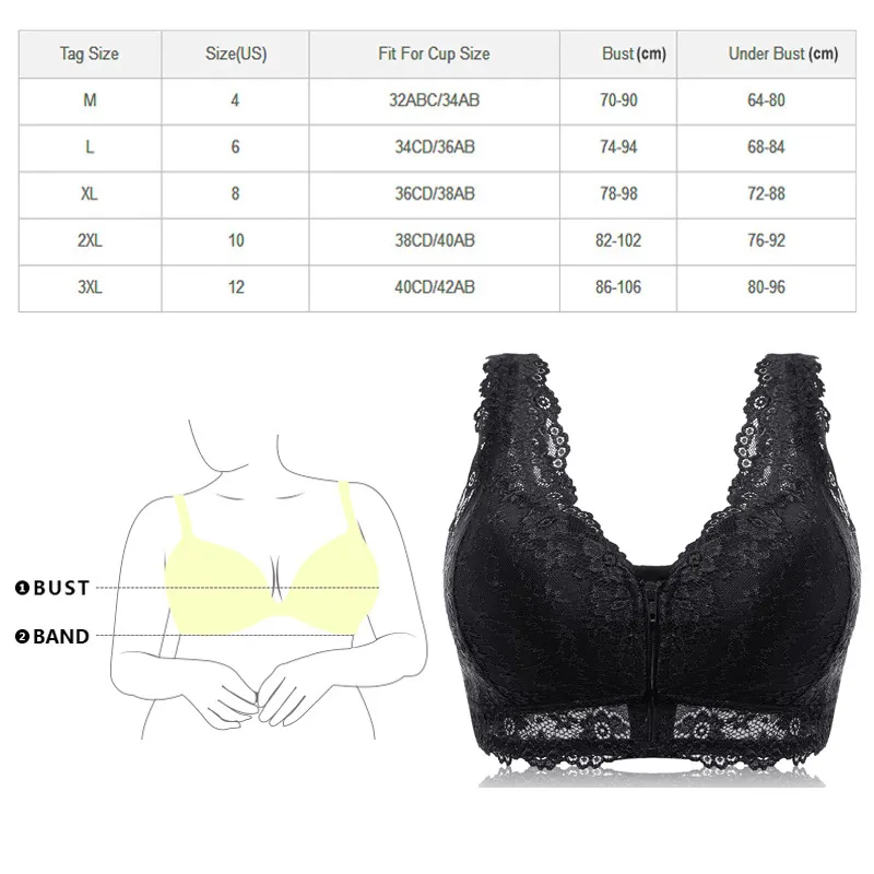 Wireless Bra for Women Wireless Push-Up Bralettes Lace B 42/95 