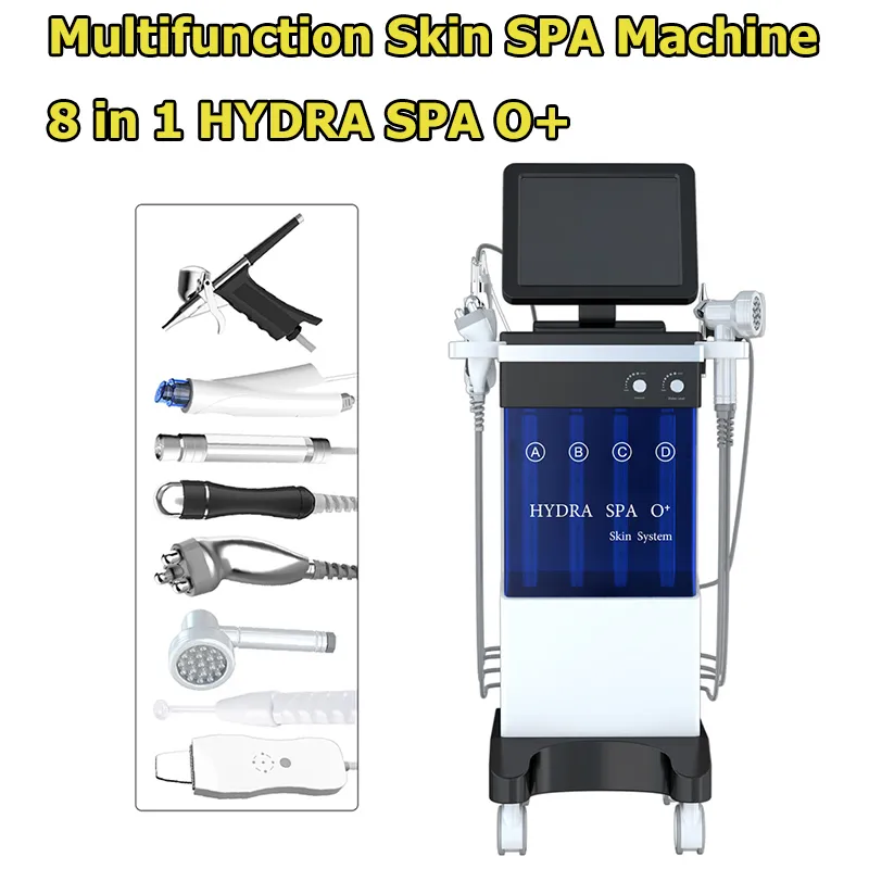 8 IN 1 Facial care Machine RF Skin Rejuvenaiting Hydro Dermabrasion Bio-lifting Eyes Wrinkle Removal