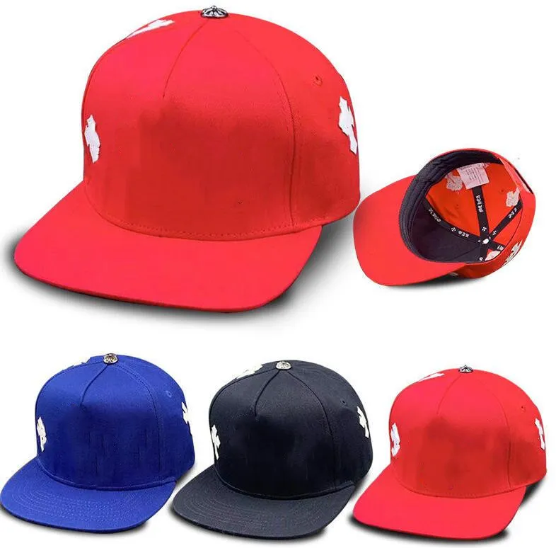クロスフラワーデザイナーキャップ野球メンズスナップバックブルーブラッククローム女性ボールファッションレターパターン帽子高品質 ch キャップハーツ FUH2