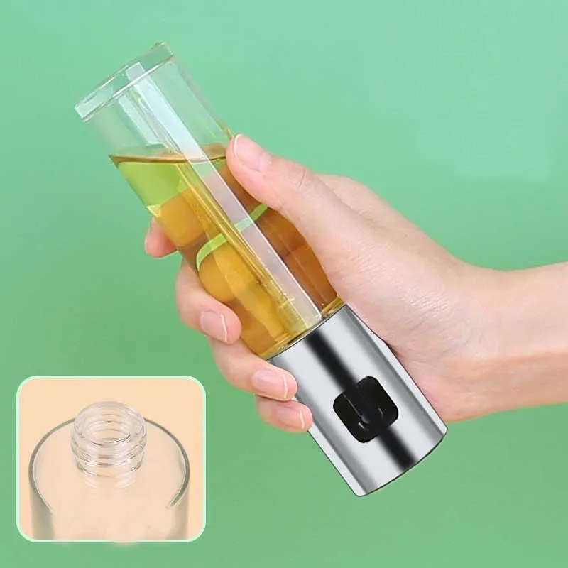 Herb & Spice Tools Glass Spray Kettle Household Pressed Fine Pot Kitchen Sauce Vinegar Condiment Bottle Barbecue And Oil Bottle