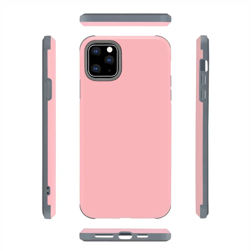 Dupla Camadas 2 em 1 Capa de Comutador Matte para iPhone 12 11 Pro Max XR 8 7 Samsung S20 Note20 Plus Ultra