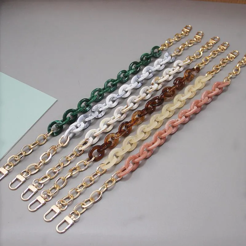 Bag Parts & Accessories Acrylic Shoulder Strap Chic Resin Chain For DIY Handbag Handles Detachable Crossbody Straps