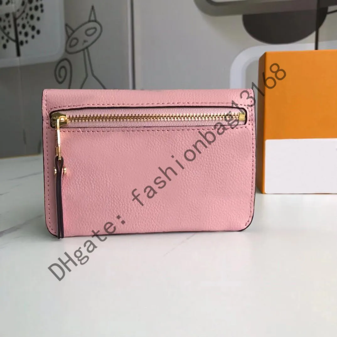012 2021 Luxury Designer Womens Wallet Fashion Leather Women Purse flera korta små bifold plånböcker med Box Qwert284i