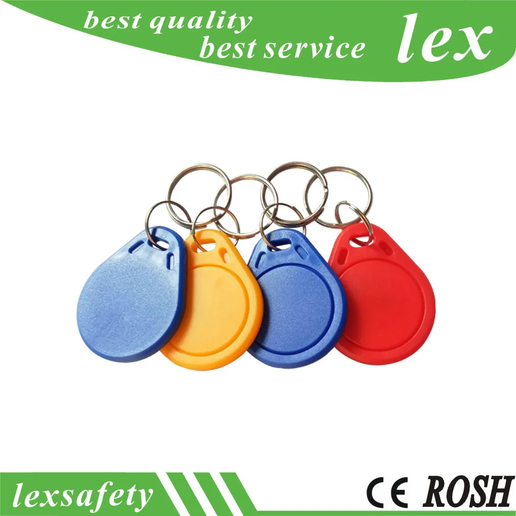 Prix usine faire haute qualité TK4100 keytag carte 125khz 100 pcs/lot ISO11785 ABS RFID porte-clés affaires porte-clés porte-clés étiquette