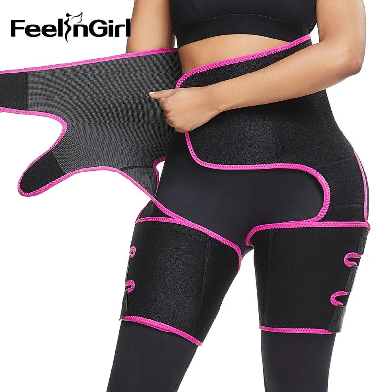 Neoprene Sweat Women's Leg Shaping Slimming Girdle Thigh Trimmer Leg Shaper  Waist Trainer Shapewear Fat Burning Compress Belt