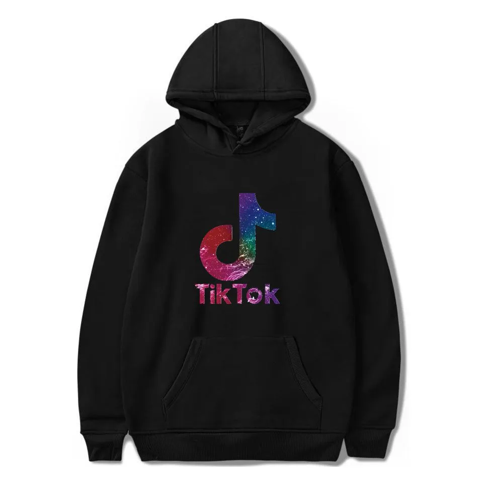 US Stock Felpa tiktok per le donne uomini tik tok caduta inverno con cappuccio con cappuccio con cappuccio grande ragazzo ragazza vestiti sport cotone maglione abbigliamento