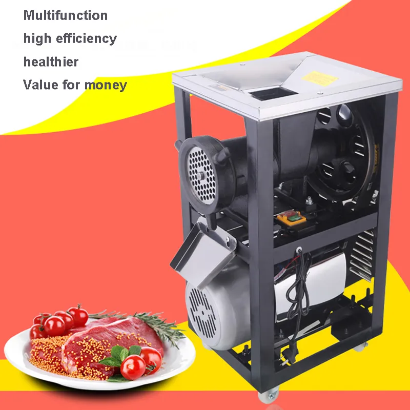 2.2KW 150-180 kg / hstainless de aço moedor de carne elétrica divisão picada de frango picada fratura de fratura óssea Máquina de carne moedor220v