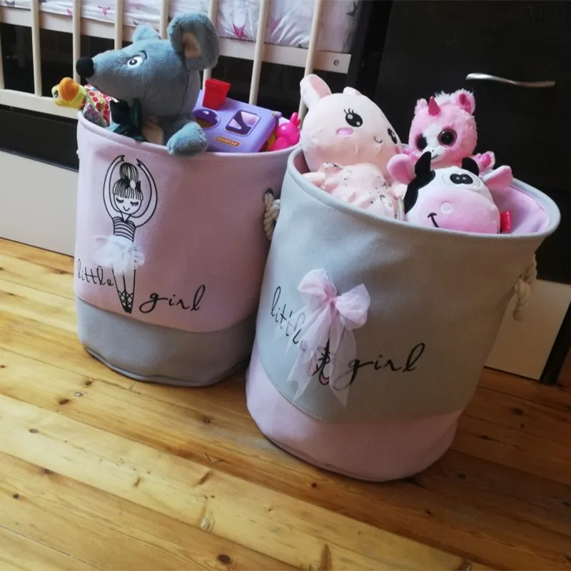 Foldable Laundry Basket for Dirty Clothes Toys unicorn canvas storag large baskets kids baby Home washing Organizer bag LJ200821