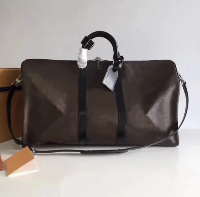 luxurys designers bags High capacity Duffel bag Women Travel Tote Men Boston Handbags Coated Canvas Soft Sided Leather Suitcase LuggageAAAAA
