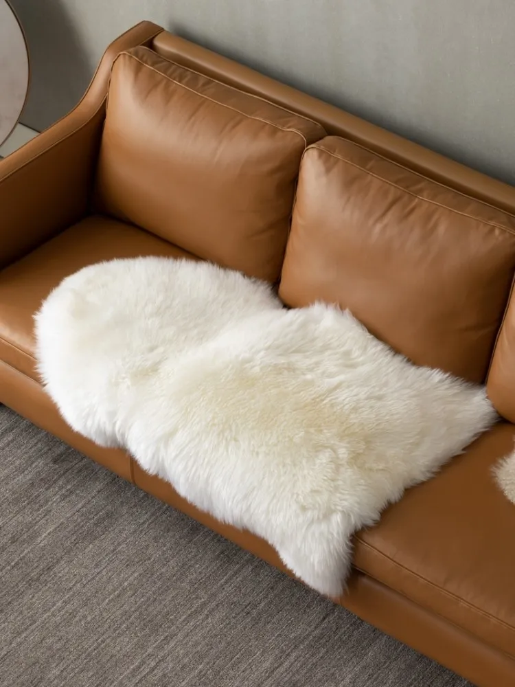 Premium Quality Genuine Sheepskin Fur 1 Pelt Rug For Chair ,Single