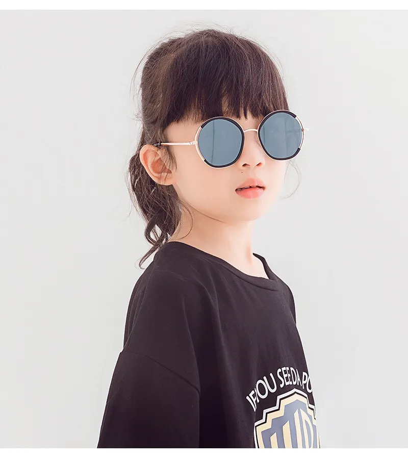 Coreano Ins Unisex Kids Meninas Meninos Óculos de Sol UV400 Óculos de Sol Bebê Adorável Eyewear Sunblocks