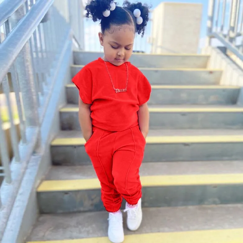 Conjuntos jogger top para niñas