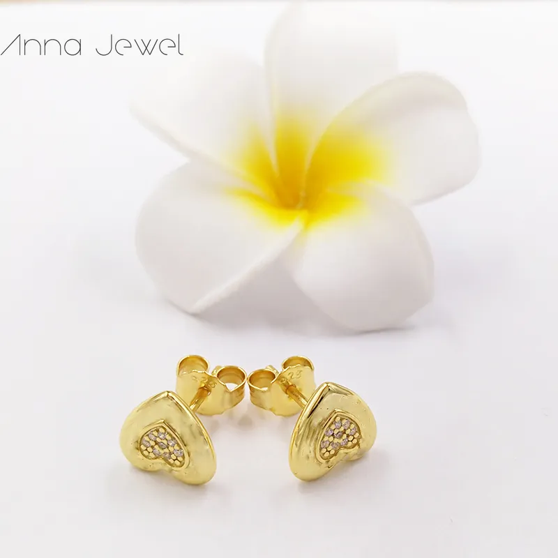 Pandora signature heart stud earrings sale