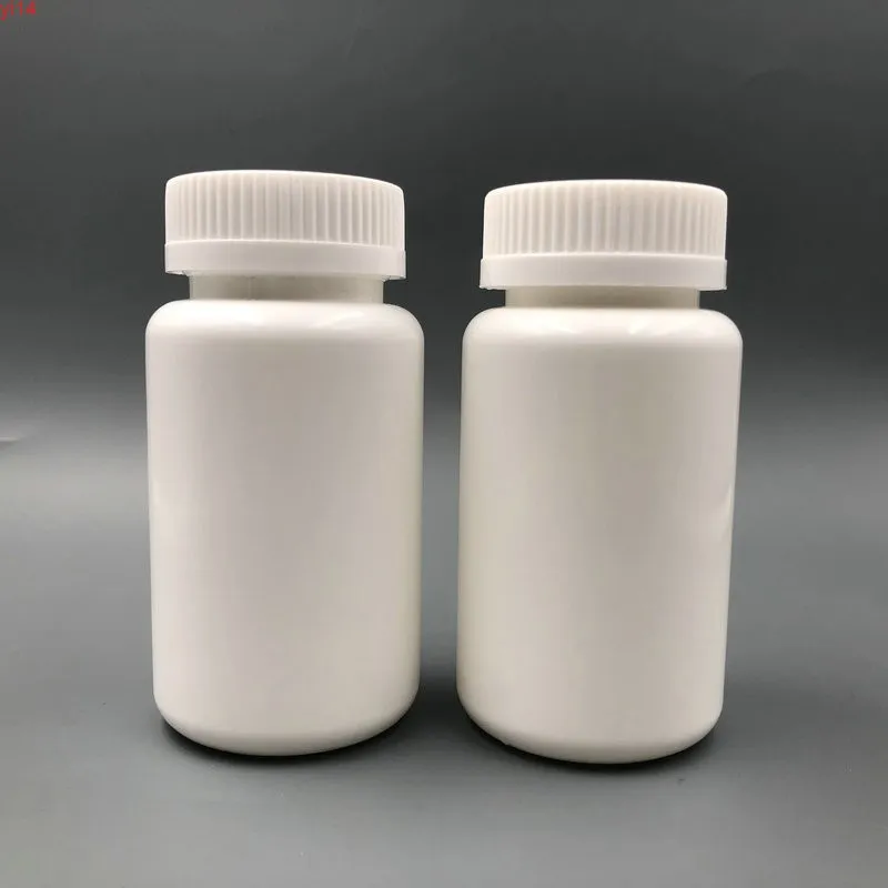 5 STKS 100CC 100G 100ML HDPE witte farmaceutische lege pil fles capsules container, plastic flessen met CRC Capgood qualtity