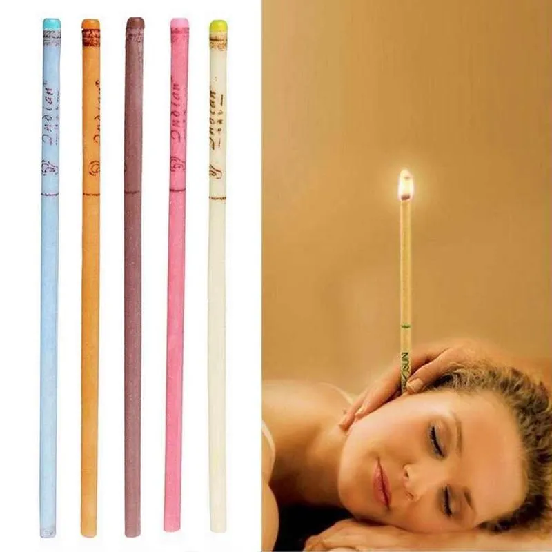 50Pcs/Set Ear Cleaner Wax Removal Ear Candles Treatment Care Healthy Hollow Cone Healthy Care Product