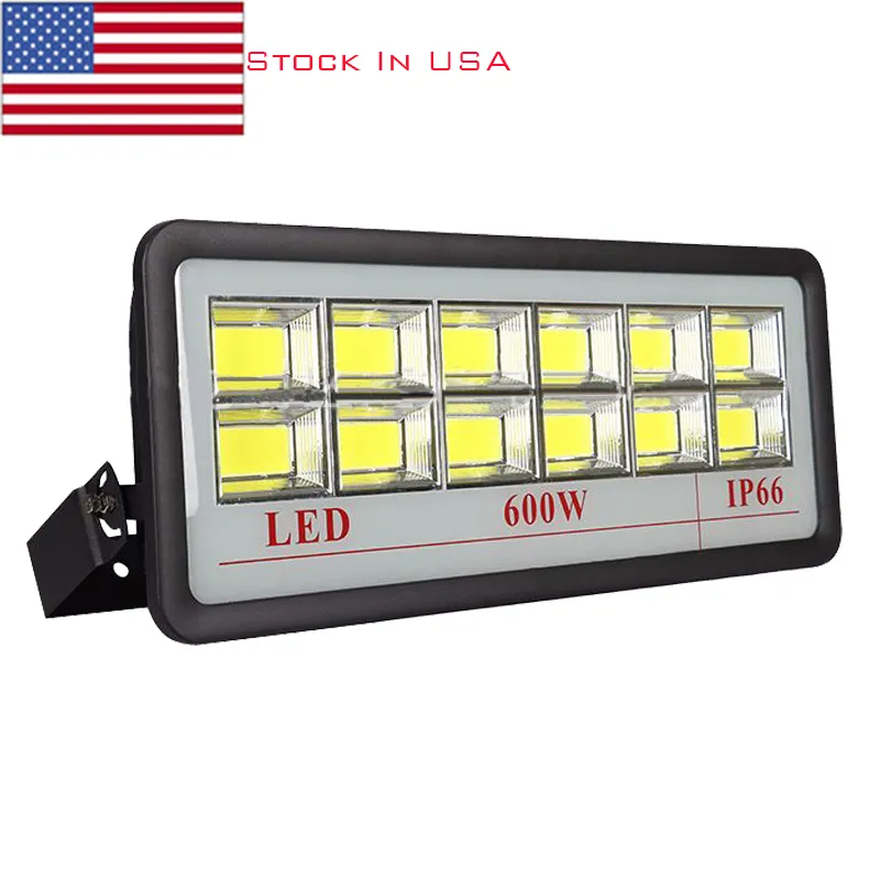 Floodlights 100W 200W 300W 400W 500W 600W IP65 Waterproof LED Flood Light 5000K Daylight White Floodlight for Yard, Garden, Playground, Basketball Court