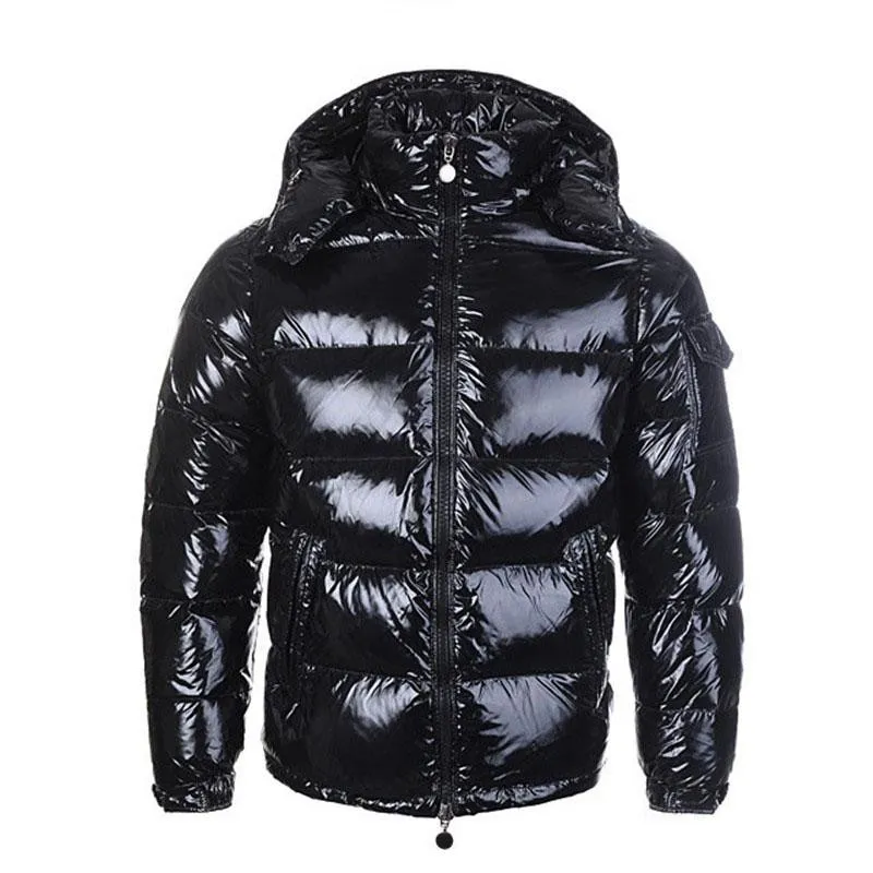 Moncler black mens coat hotsell