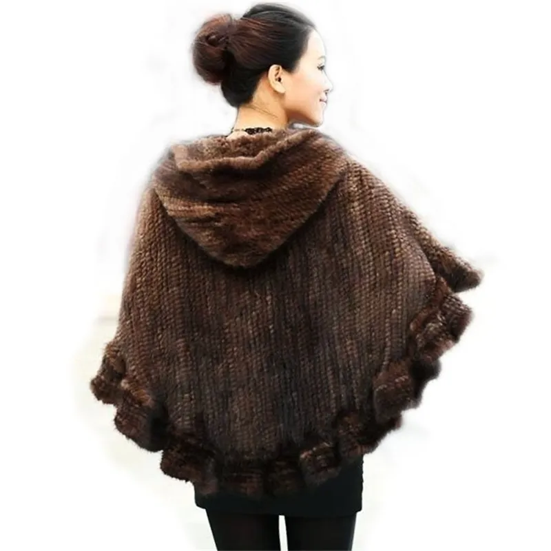 Knitted mink deals shawl