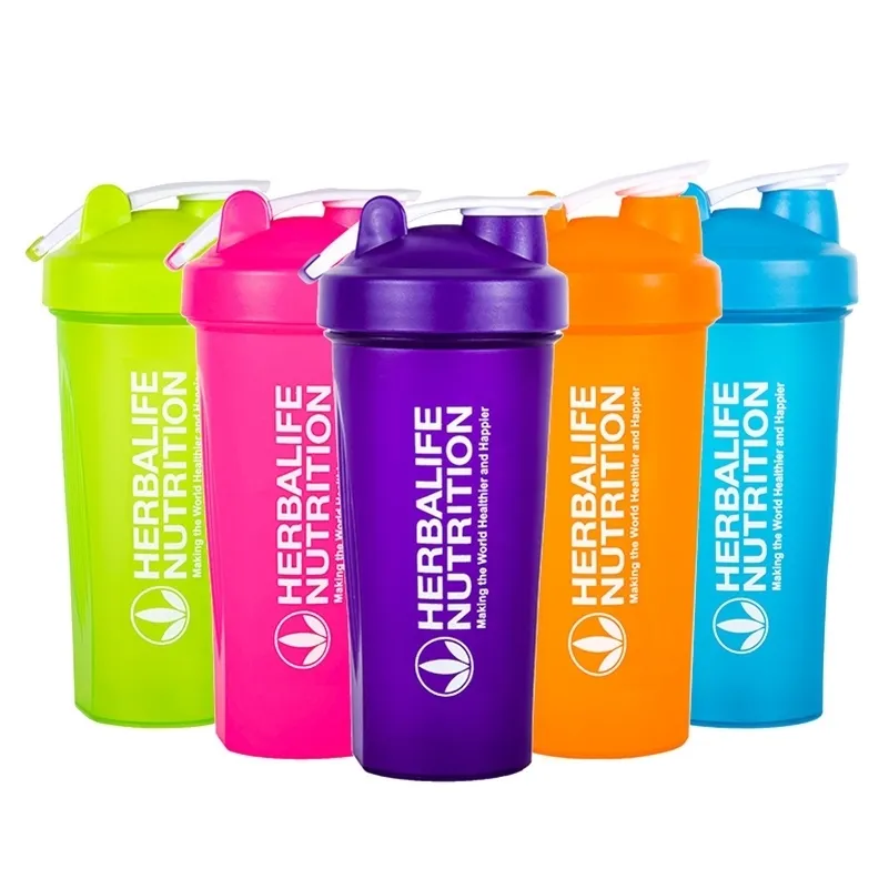 BPA Free Shaker Fles Whey Protein Poeder Mixing Fles Sport Voeding Protein Shaker Fitness Water Bottle 201221