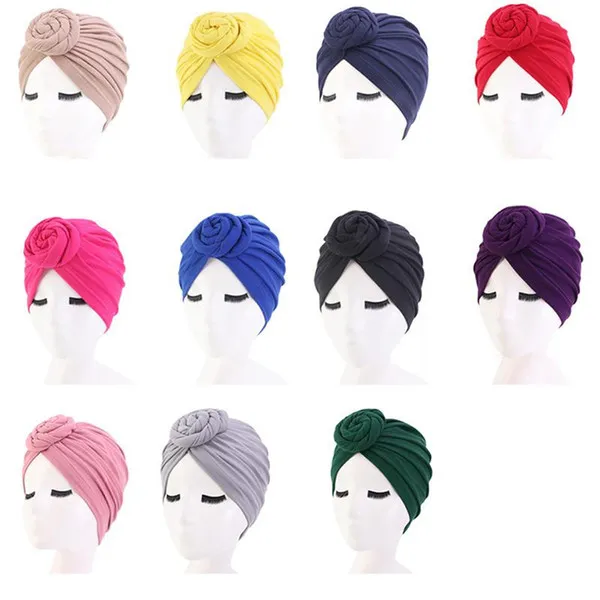 Kleurrijke katoenen bonnet hoofd haar caps styling cover wrap hat salon nacht hoed natuurlijke krullend dubbele elastische zwemmen slaap vrouwen