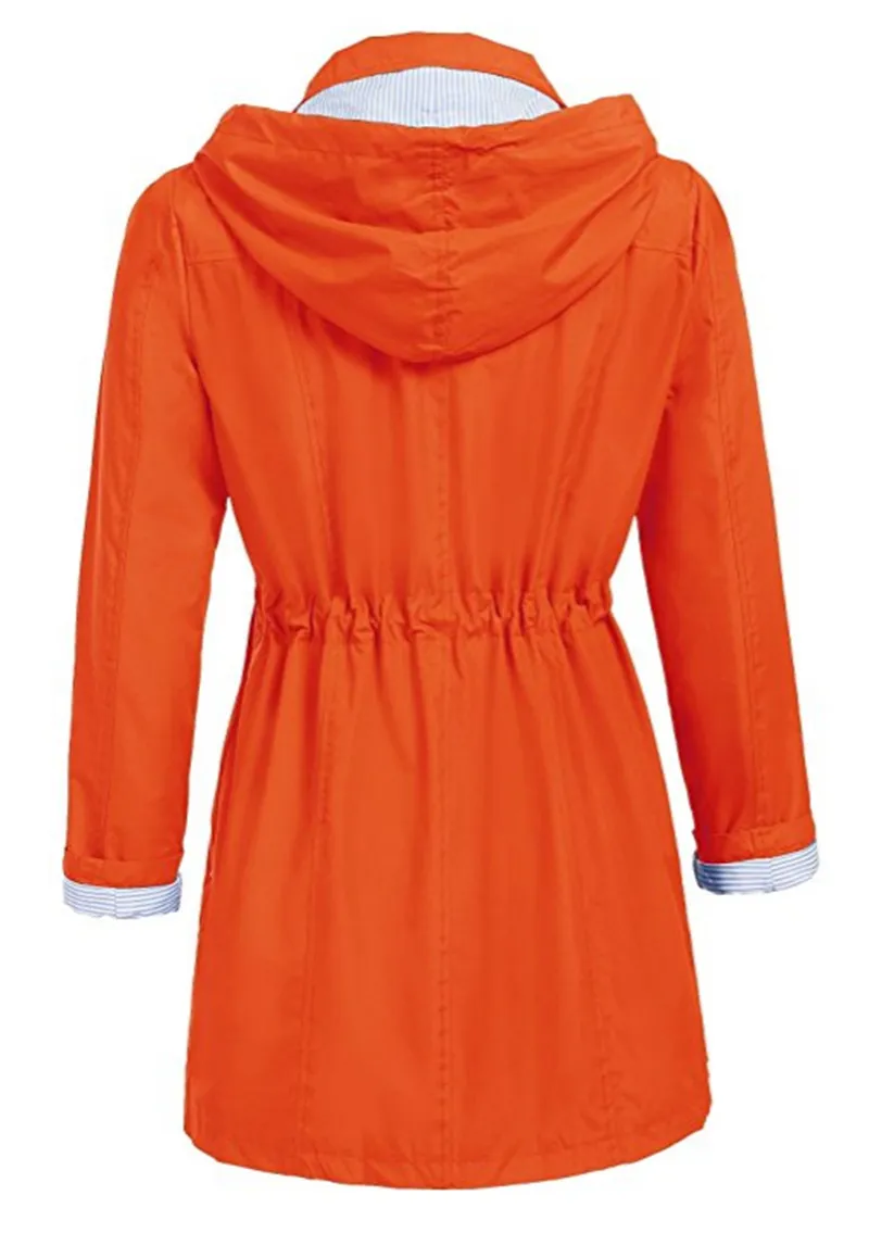 Long Poncho Raincoat Women Yellow Hiking Waterproof Outdoor Ladies