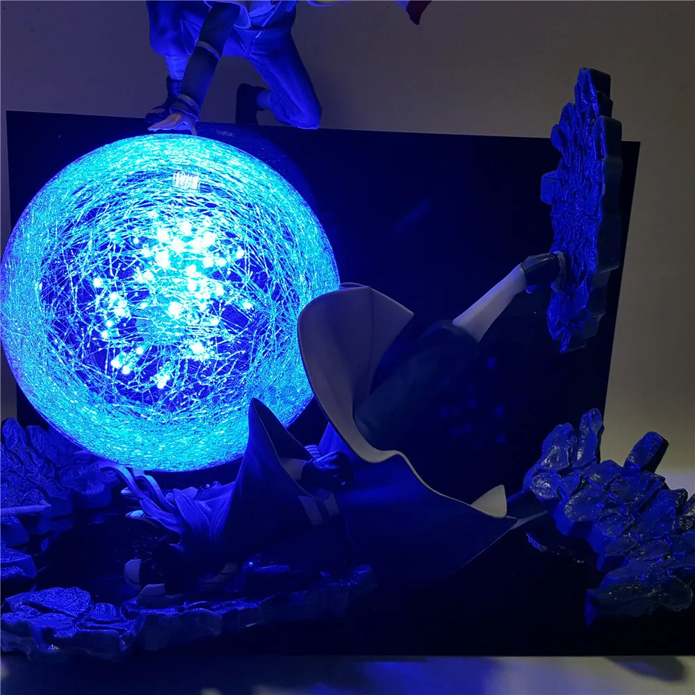 ₩182,791에서 나루토 미나토 대 Obito Rasengan Scene DIY LED 야간 조명 나루토 Shippuden