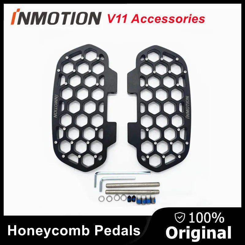 Inmotion V11 외발 자전거 부품을위한 원래 자체 균형 스쿠터 벌집 페달 새로운 넓은 페달 액세서리