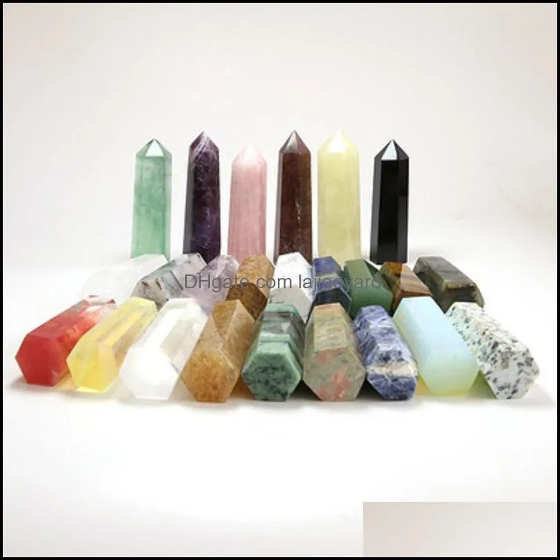 6~7cm Complete variety Raw Quartz Pillar Arts Energy stone Wand Reiki Healing Obelisk Tower Points Gemstone Nature Crystal