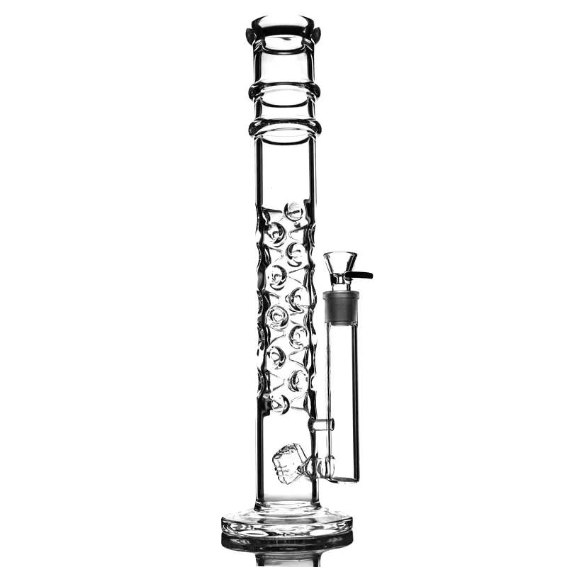 Hookahs 16 "Cube Perc Bong met 30 Ice Catchers Glass Bongs Bubblers Rook Water Pipe Againle Style Big Heavy