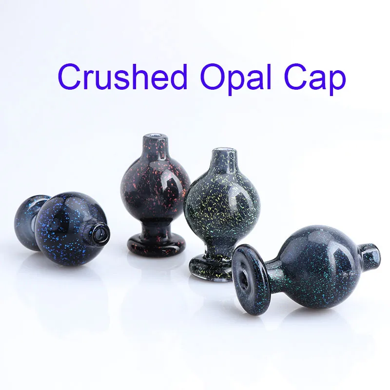 Nouvelle 26mm OD concassée Opal Cap Heady en verre Bubble Carb Cap directionnel Bubble Caps Dab pour Quartz Banger Nails verre Bangs Dab Rigs
