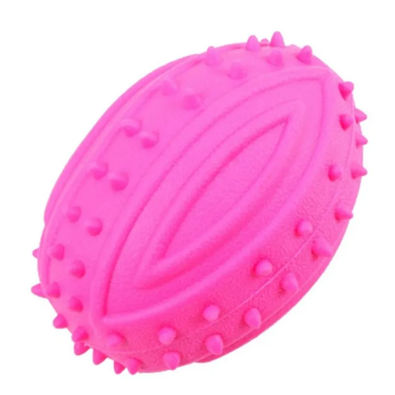 Fashion Pet Supply 3D Baseball Shape Rubber Round Ball Toy Interactive Funny Training Dog Molar Teeth Chew Toys