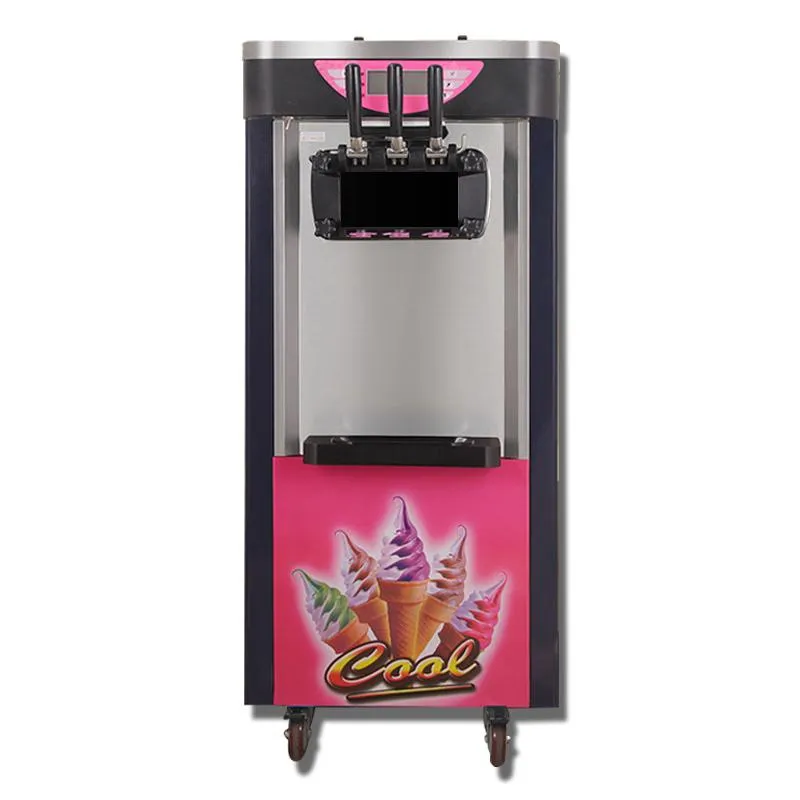 Ice Cream Making Machine 2100W Commercial Soft Automatic Maker Intelligent Serve