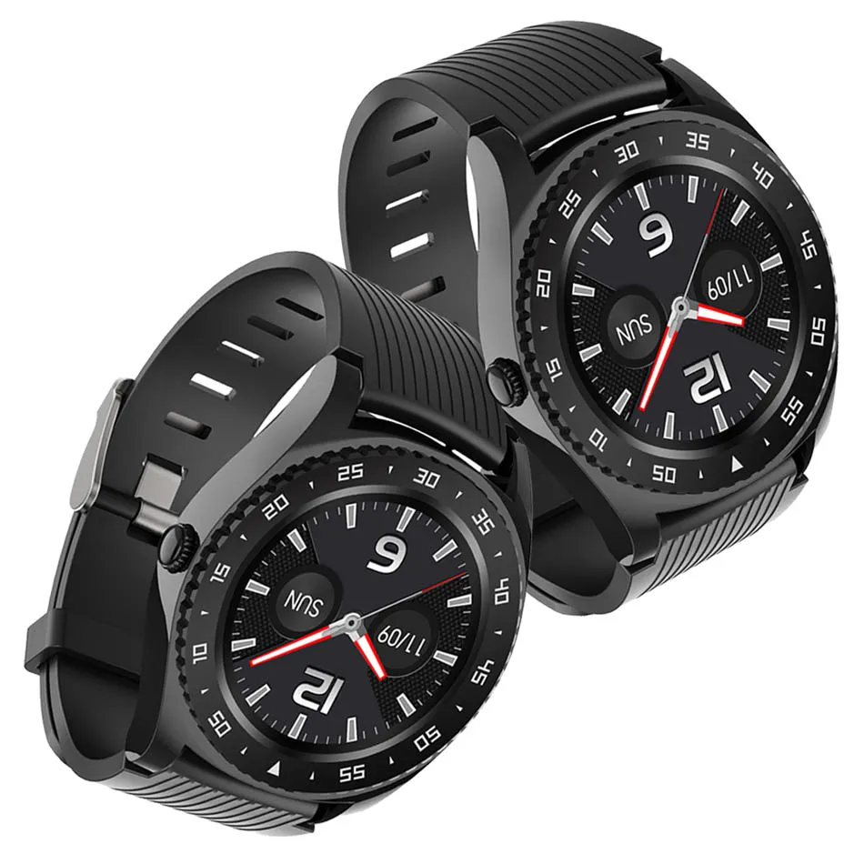 M12 Smart Relógio Rodada SmartWatches SmartWatches Cartão Slot Smart Bracelete Fitness Bluetooth Sports Watch Sleep Monitor com caixa