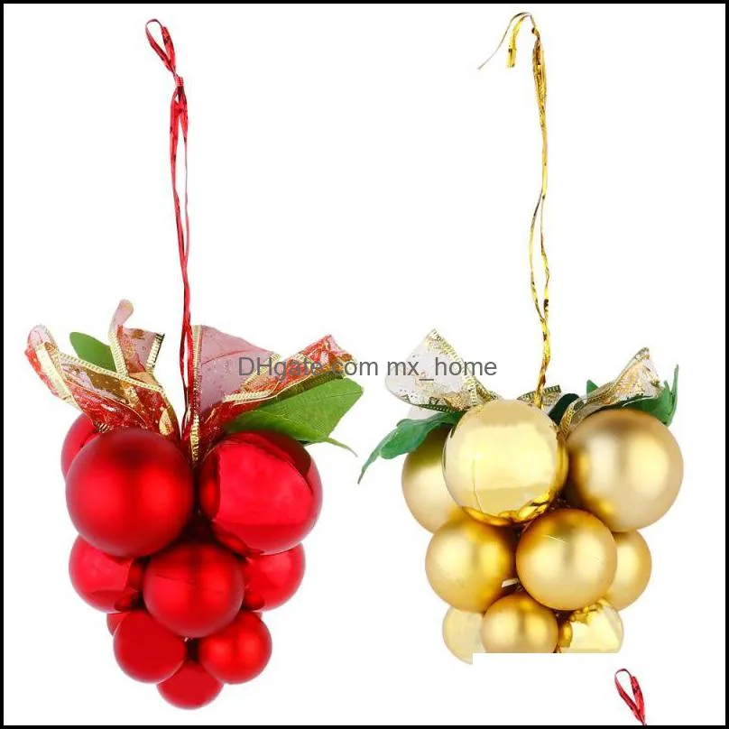 Decorative Flowers & Wreaths 1 Pc Party Creative Plastic Grape Hanging Decoration Home Store Decor