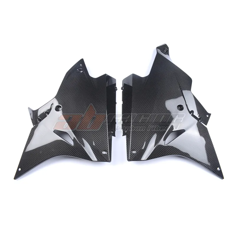 Motorcykel svart orignal belly panel fairings för BMW S1000RR 2017 2018 2019 Full kolfiber 100% twill337b