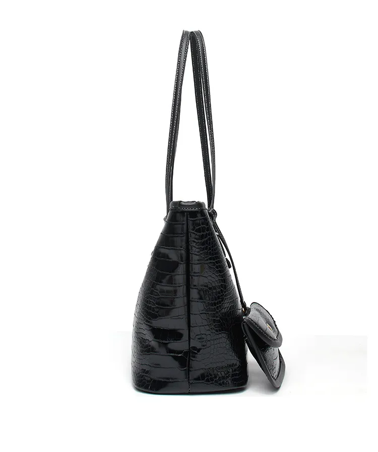 HBP composite bag messenger bag handbag purse new Designer bag high quality fashion Crocodile pattern Two in one combo